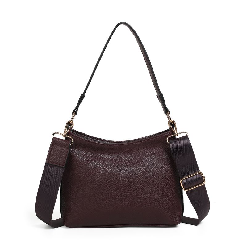 Himalaya soft bag burgunder - myk og elegant veske i imitert skinn