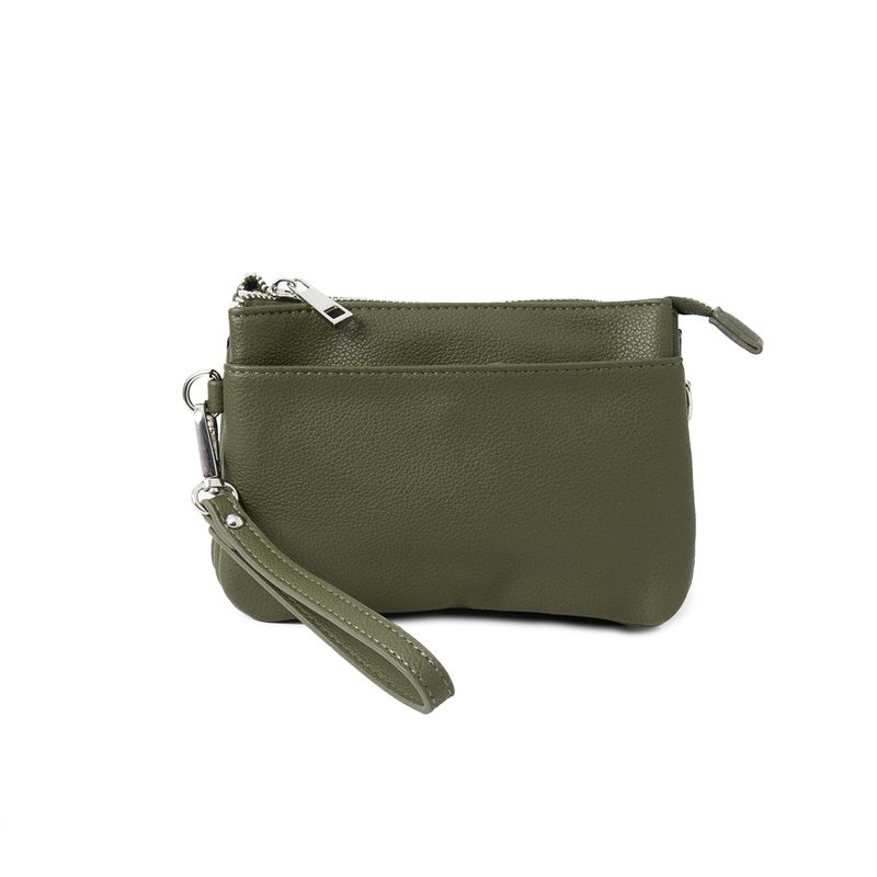 Anna clutch - olivengrønn