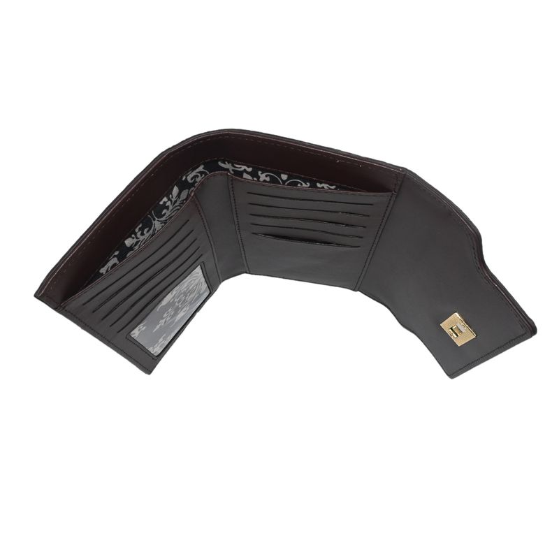 DIANA lommebok med clipslås - brun