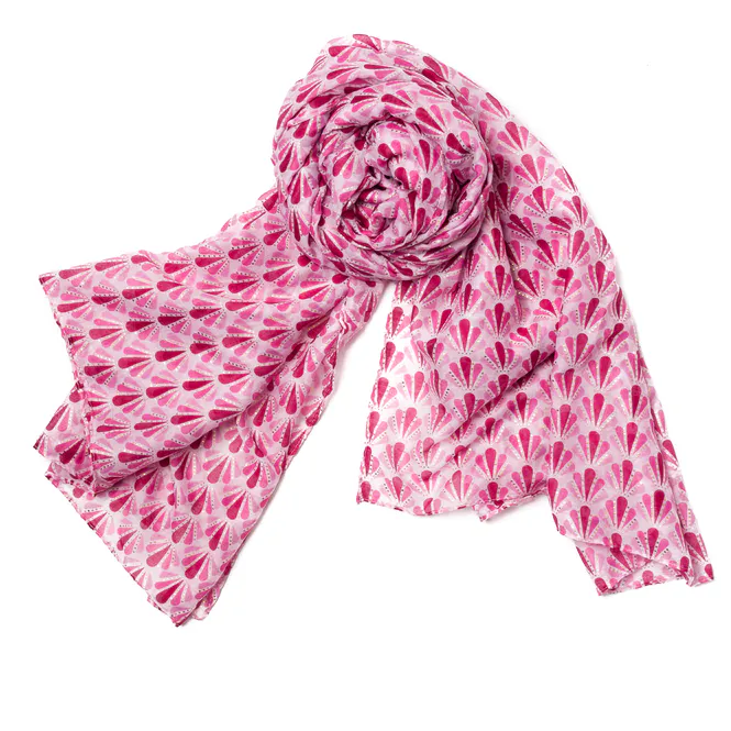 Hovedbilde Småmønstret sommerskjerf - rosa