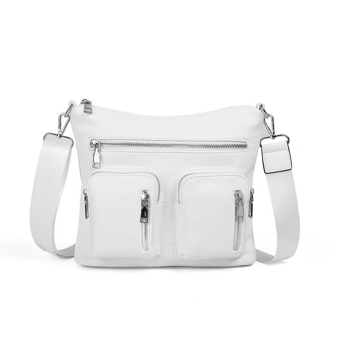 Hovedbilde FLAVIA veske med frontlommer - hvit