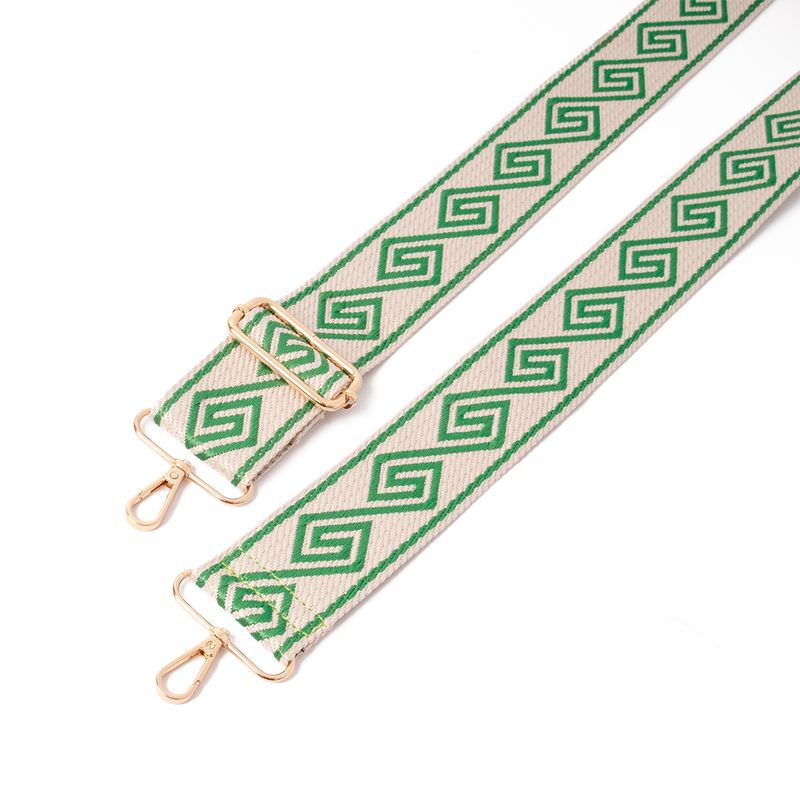 Skulderrem gresk mønster - grønn