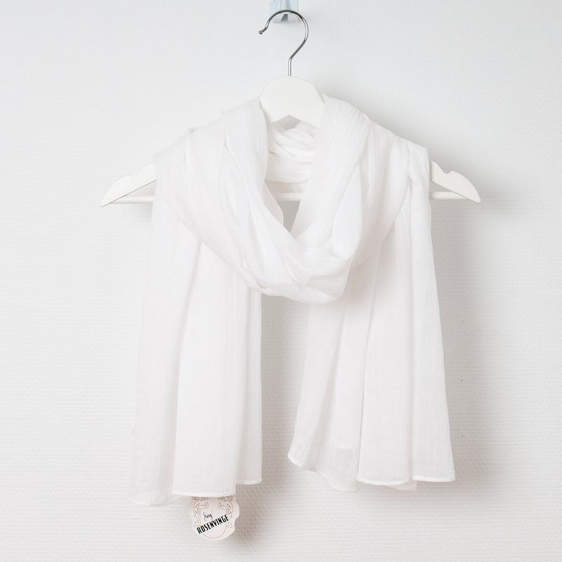 Scarf i modal - vit