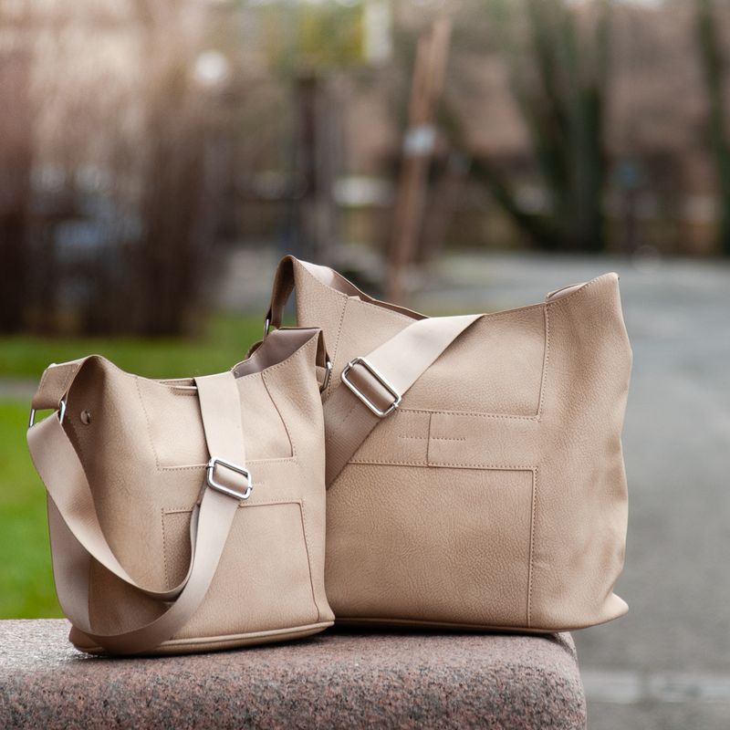 Anna liten crossbag - beige