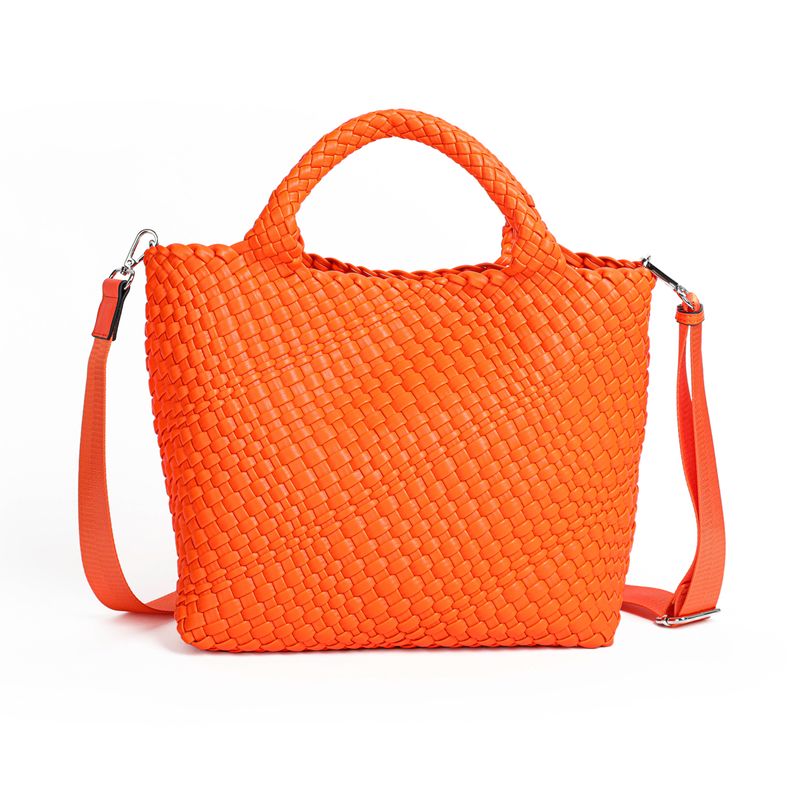 BILLIE flettet håndveske - orange
