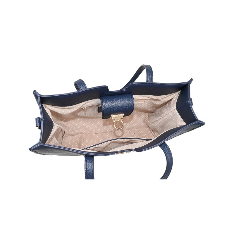 INE shopper - marine - romslig veske i tidløst design