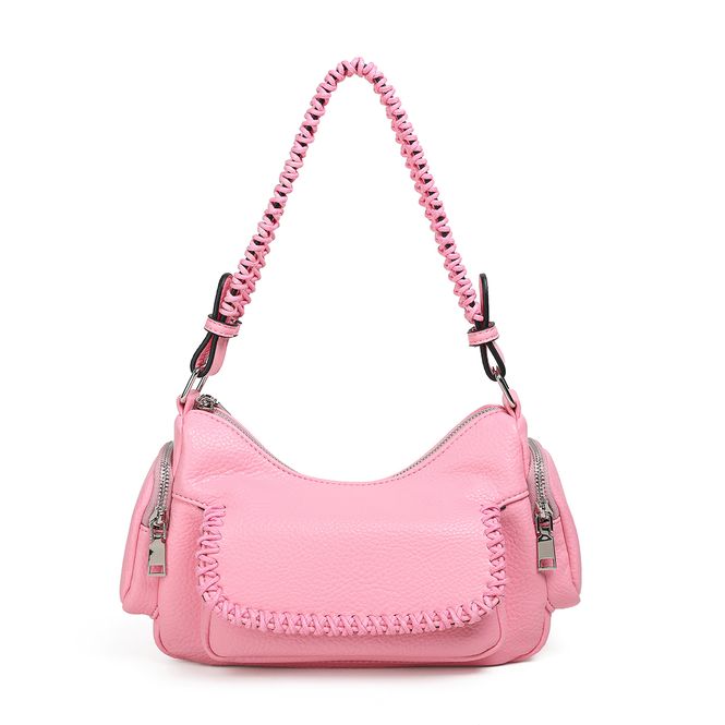 Hovedbilde FANNY bag med flettet kant - rosa