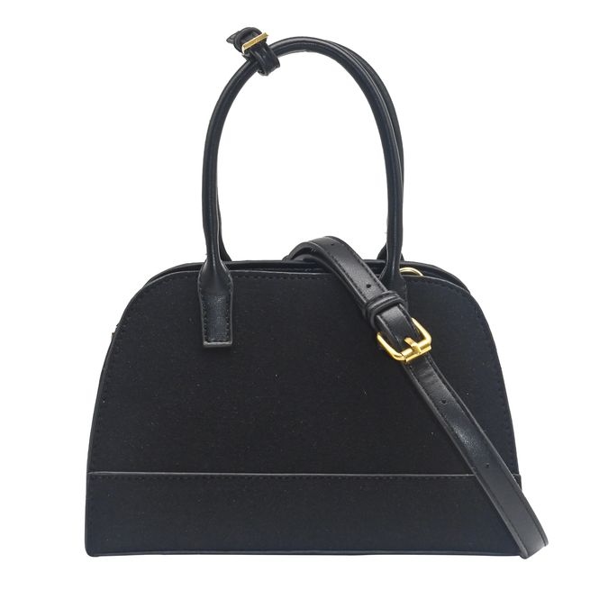 Hovedbilde KITTY liten bowler bag i imitert semsket skinn ...