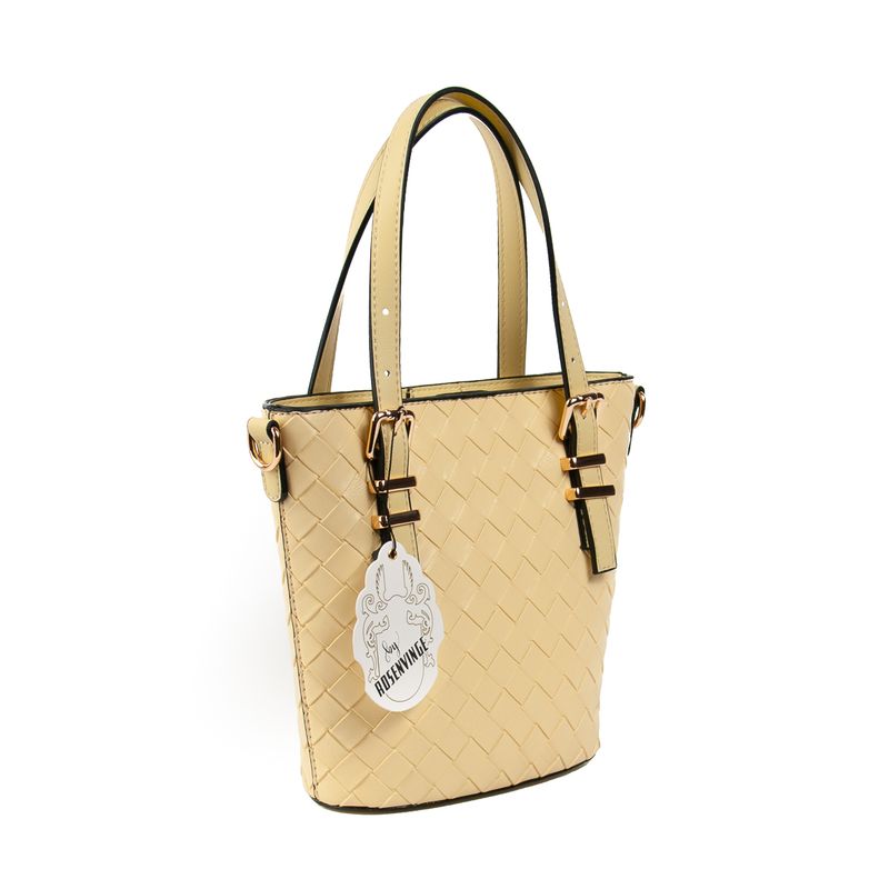 Ivy mini shopper - lys gul - kompakt og stilren veske