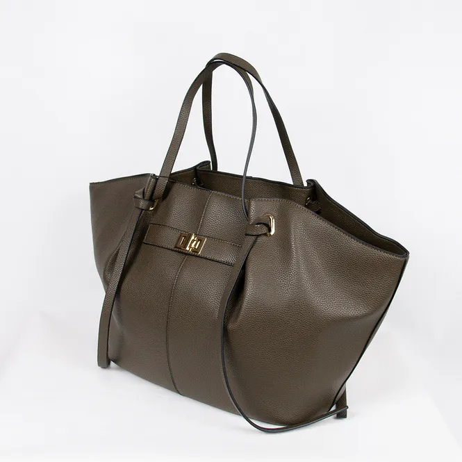 Hovedbilde JOSEFINE stor shopper - olivengrønn