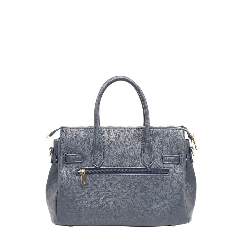 Havanna liten shopper - marine veske i imitert skinn