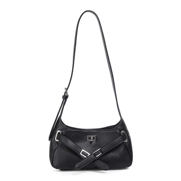 Hovedbilde GABRIELLE skulderveske i svart imitert skinn