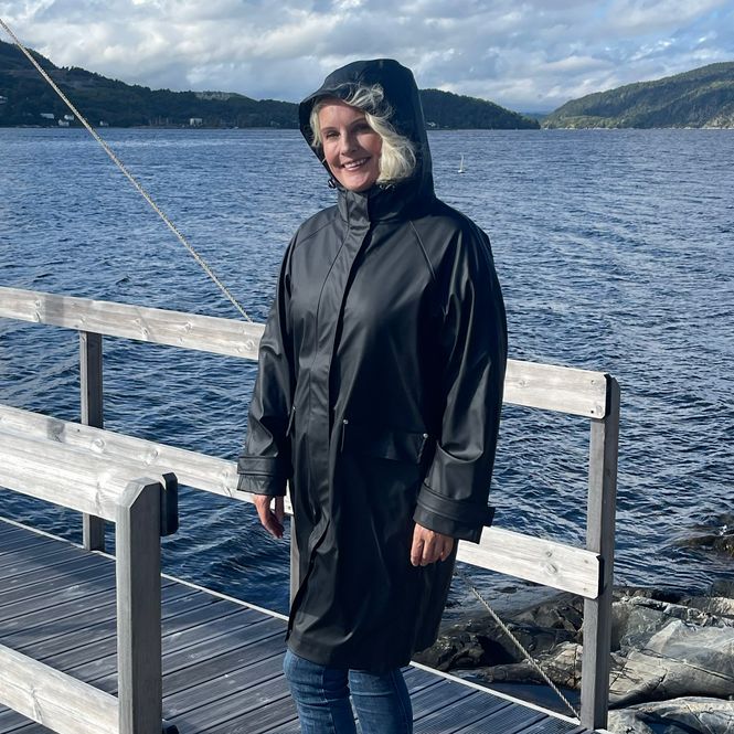 Hovedbilde Regnfrakk - svart