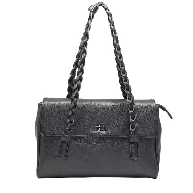 Hovedbilde Hedda shopper - svart veske i imitert skinn med ...