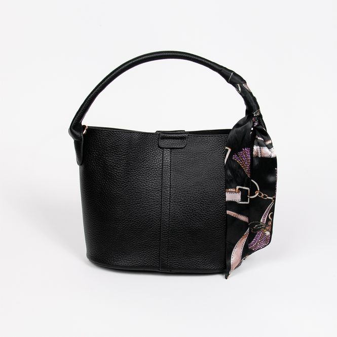 Huvudbild Ibelin liten bucketbag - svart - feminin väska ...