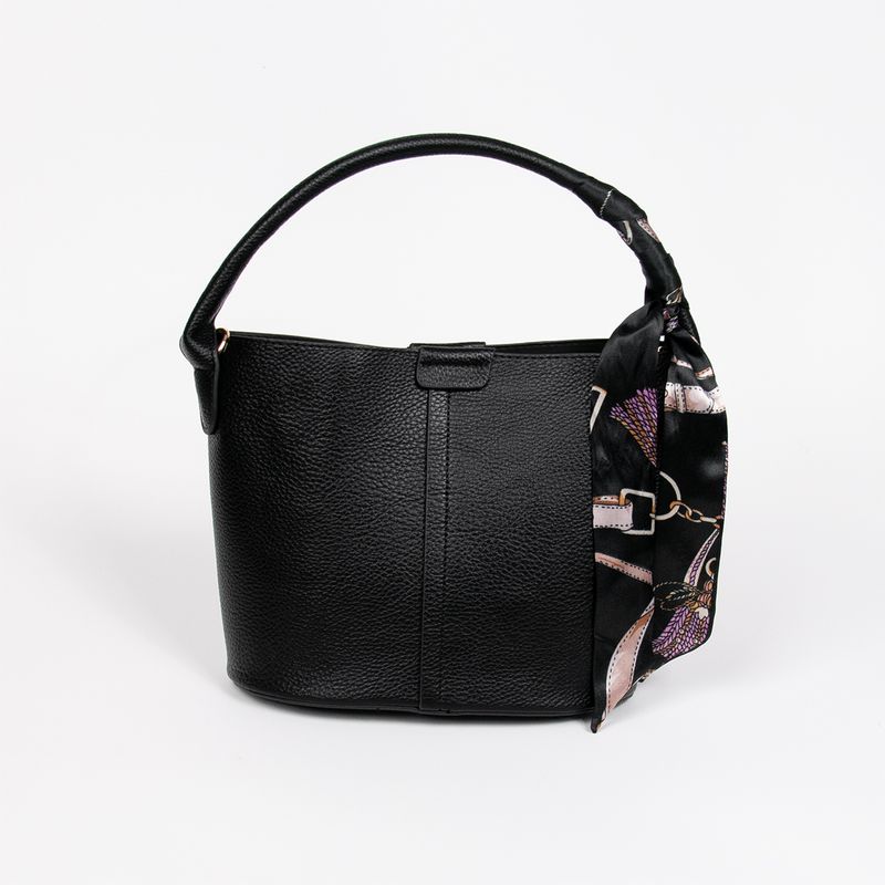 Ibelin liten bucketbag - svart - feminin veske med tidløs form