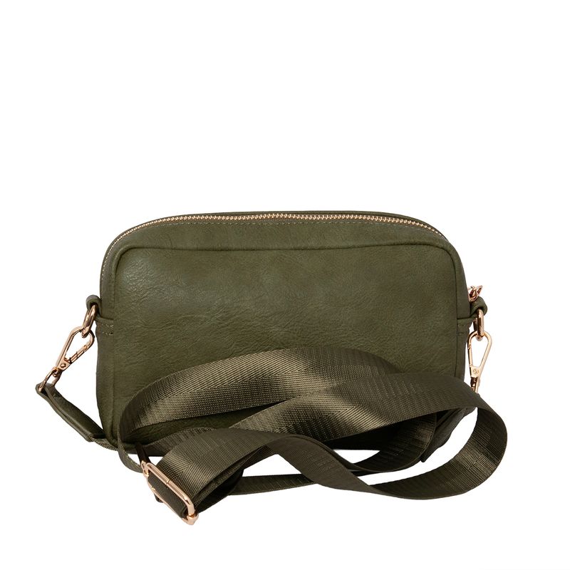 GITTE pocketbag - olivgrön väska i imitationsläder