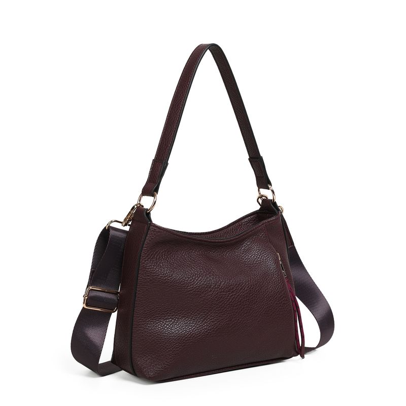 Himalaya soft bag burgunder - myk og elegant veske i imitert skinn