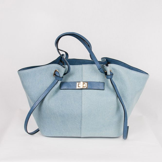 Hovedbilde JOSEFINE stor shopper - jeansblå
