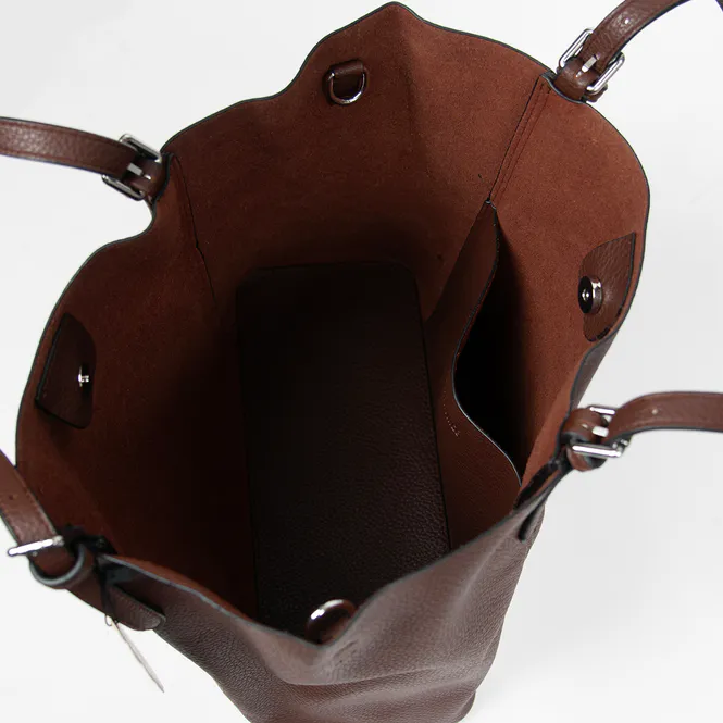 Hovedbilde Hilde shopper veske brun - stor tote i imitert ...