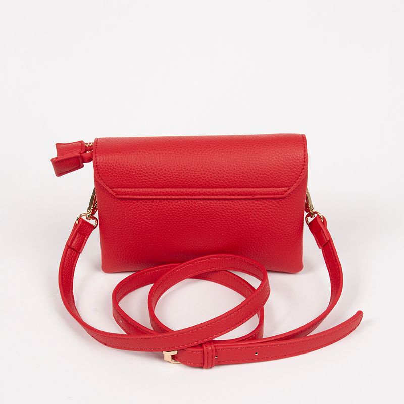 DANIELLE clutch rød i imitert skinn