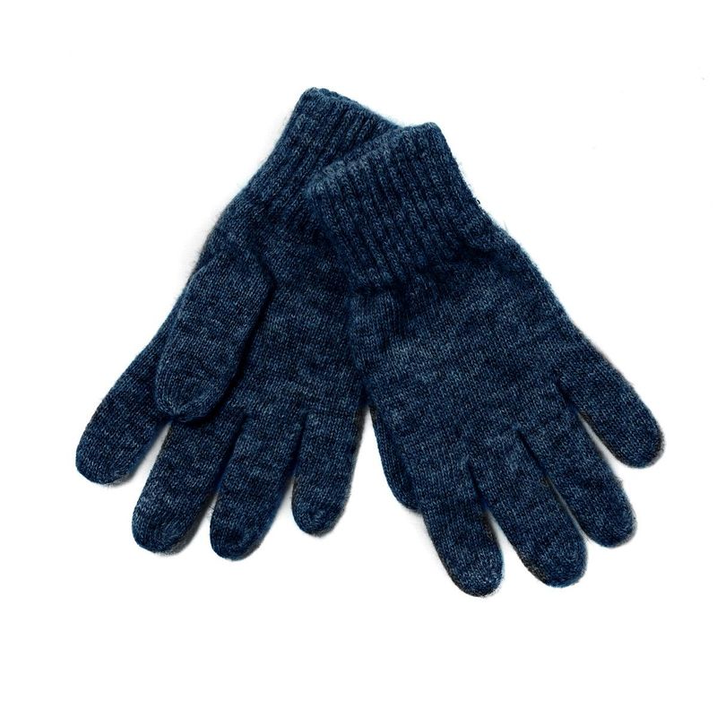 Strikkevante - marineblå