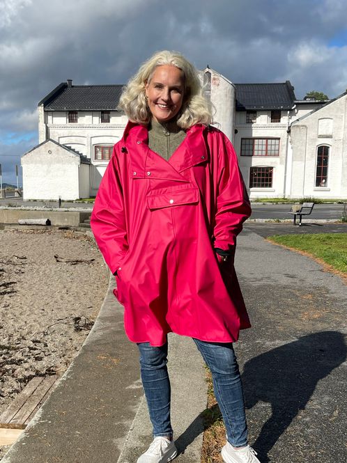 Hovedbilde Regnponcho - rosa