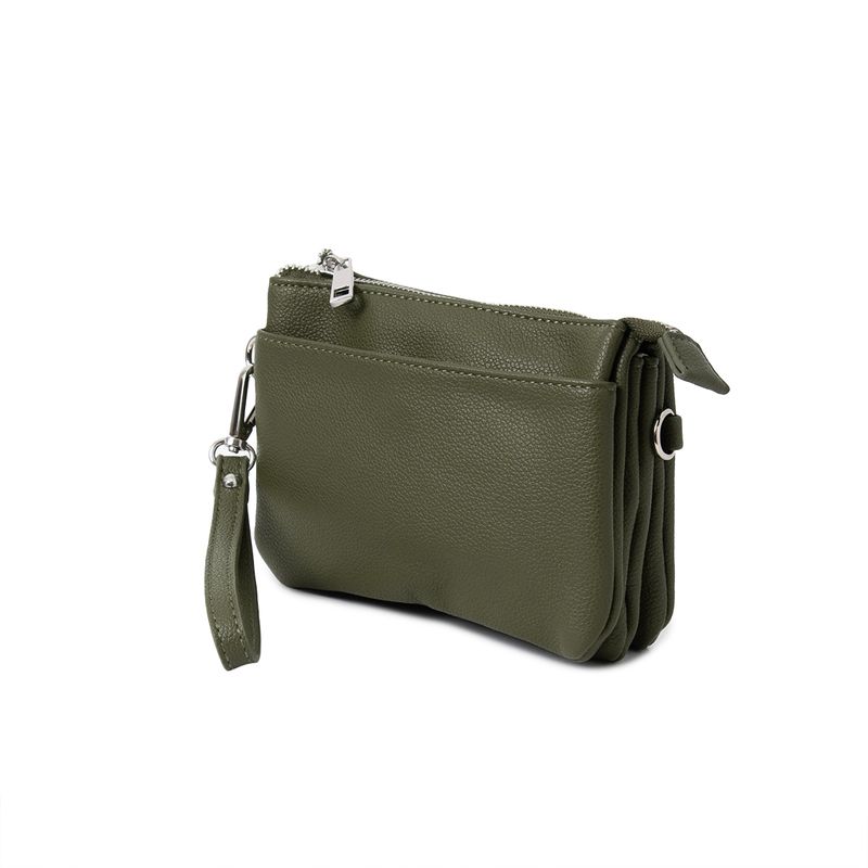 Anna clutch - olivengrønn