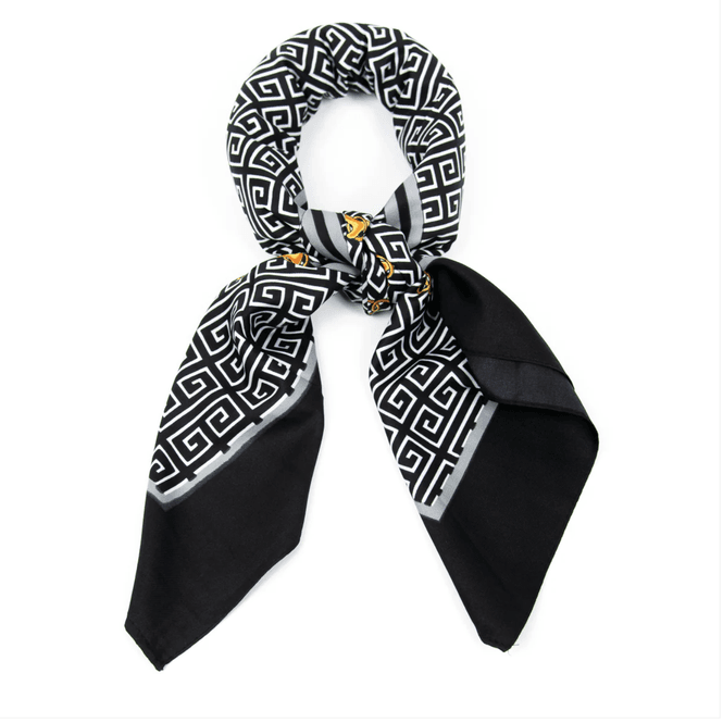 Huvudbild Mönstrad scarf i silk look – elegant ...