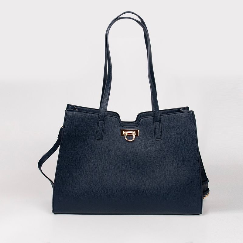INE shopper - marine - romslig veske i tidløst design
