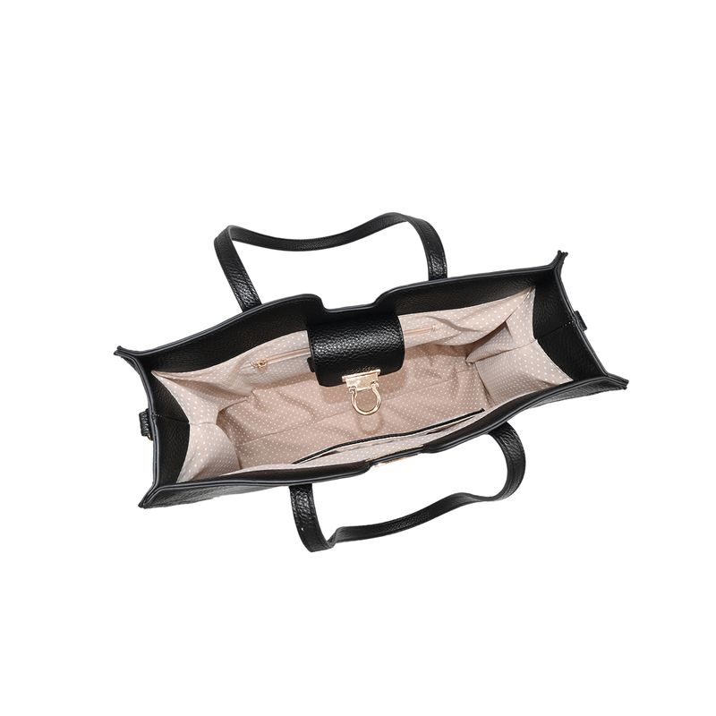 INE shopper - svart - romslig veske i tidløst design