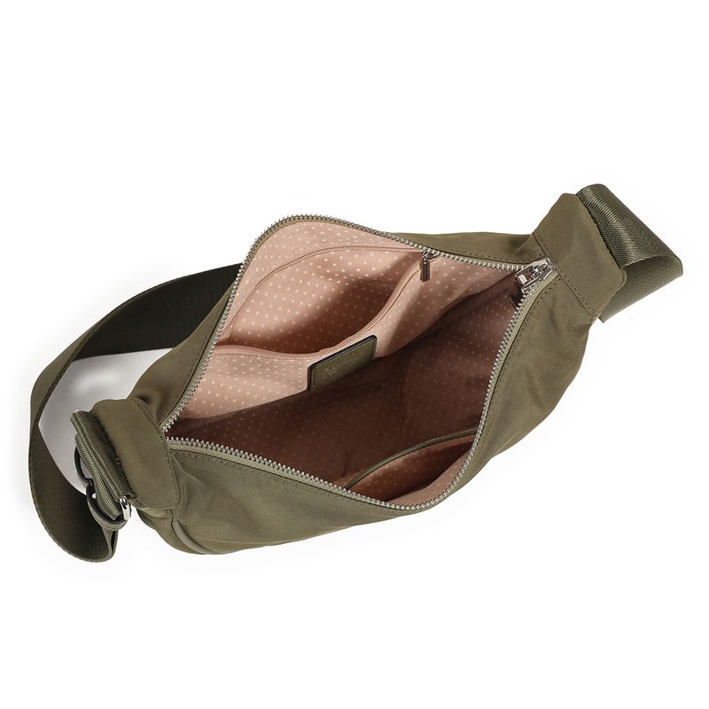 Iben nylon bumbag - olivengrønn - lett og praktisk belteveske