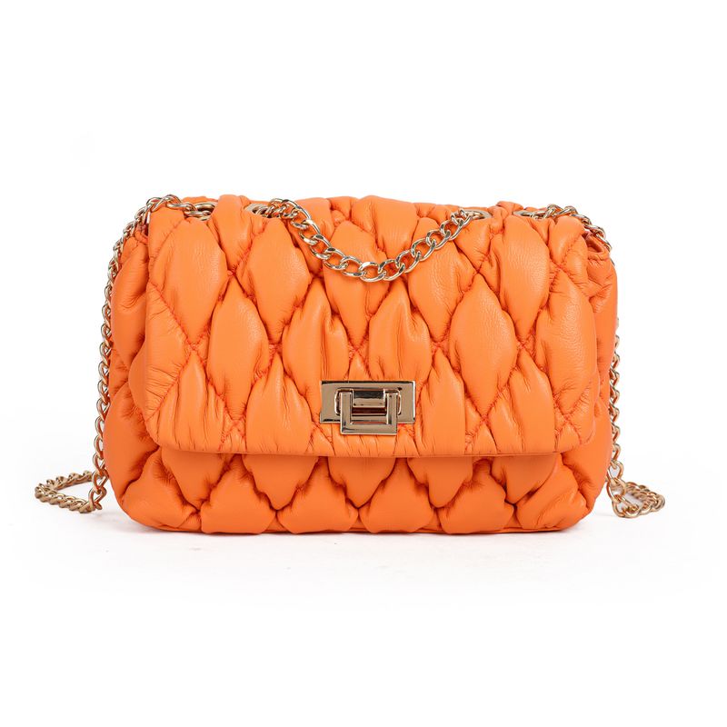BAILEY chunky bubble clutch - orange