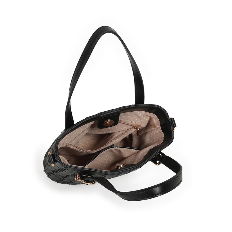 Ivy mini shopper - svart - kompakt og stilren veske