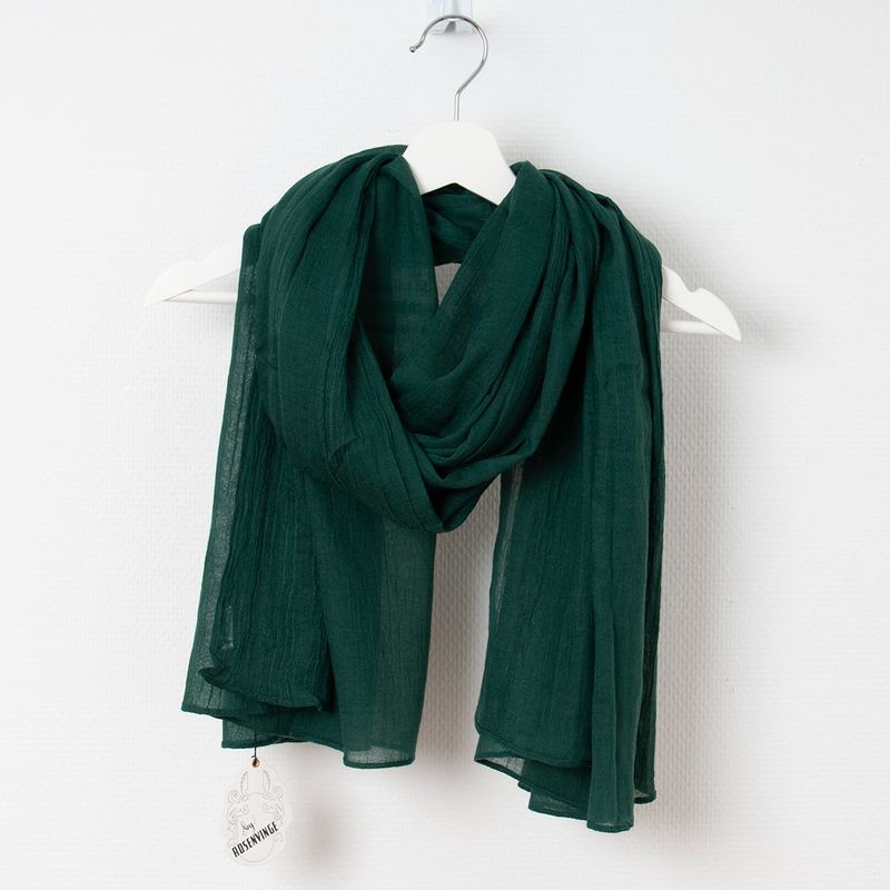 Scarf i modal - mörkgrön