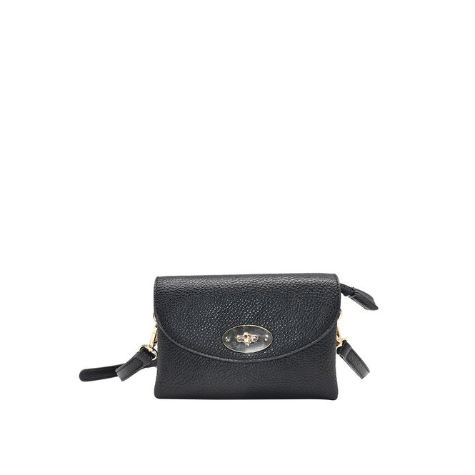 Hovedbilde DANIELLE clutch svart i imitert skinn