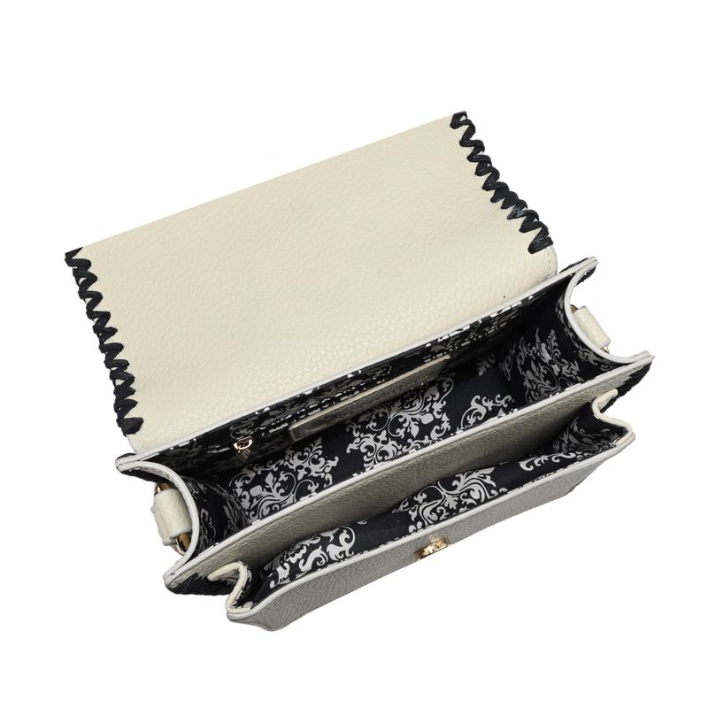 CAMILLE clutch med søm - beige