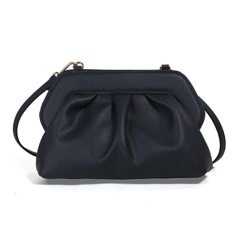 JOELLE portemone clutch/veske marineblå - liten veske med skulderrem